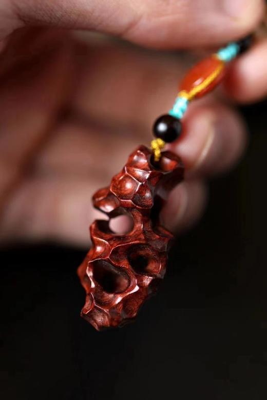 时来运转°小叶紫檀钥匙扣挂件 商品图1