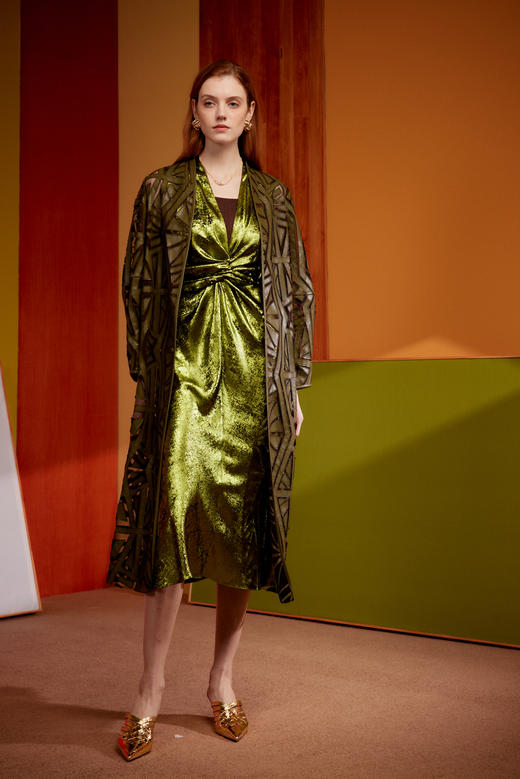 SAFICOO【初醒】系列 优雅女人 收腰显瘦裹身款连衣裙 商品图1