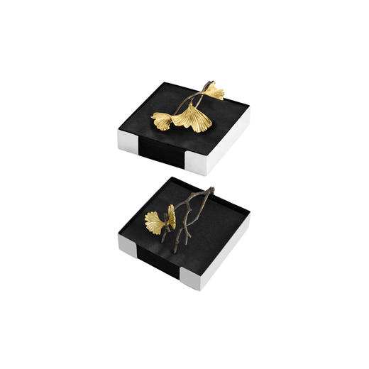 Michael Aram 纸巾盒 银杏叶/蝴蝶 鸡尾酒餐巾架创意方形纸巾置物架送礼 商品图0