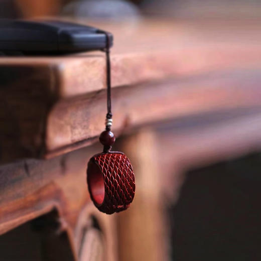 祥龙°紫檀扳指挂件 商品图2