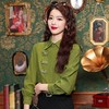 2025早春新款【复古盘扣 polo领长袖衬衫女】春装 气质百搭 女士衬衣上衣 商品缩略图2