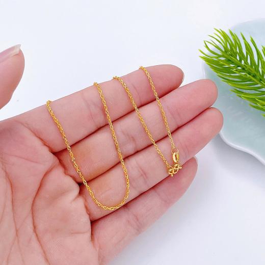 【限时克减150元】足金999 (足金999字印)5G黄金绞丝链项链(5GXL00070)（预售产品下单后不退款不退货不换货不补差价）（预售产品下单后不退款不退货不换货不补差价） 商品图2