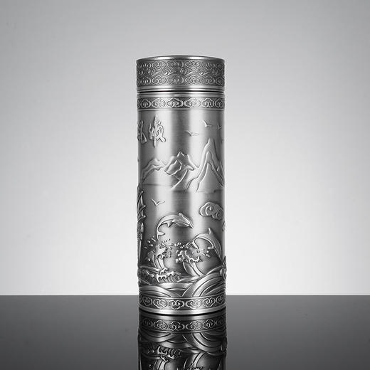 子佩集S999银【一帆风顺】杯摆件【DLBJB028-150】纯银内胆泡茶杯2401 商品图0