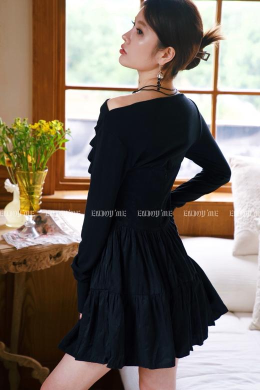 【门店同款】秋季一字肩芭蕾风连衣裙 154097141 商品图4