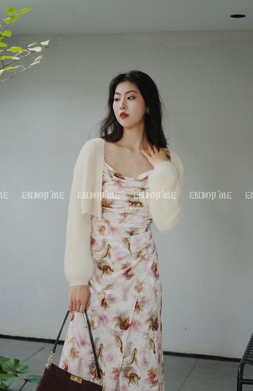 【门店同款】ENJOY2023年秋季丝绒印花吊带裙 154492992 商品图5