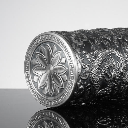 子佩集S999银九龙杯摆件【BXYL0050160】纯银内胆-仿古泡茶杯2401 商品图6