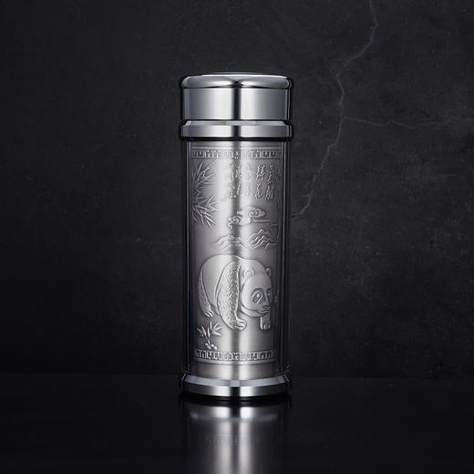 子佩集S999银【鸿福云集】杯摆件【ZBYTJB01】纯银内胆-竹报平安泡茶杯2401 商品图1