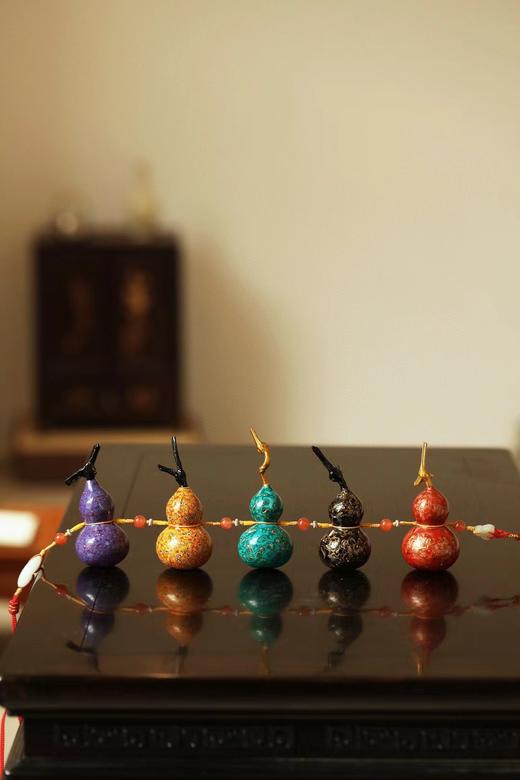 五福临门°大漆+螺钿挂件 商品图5