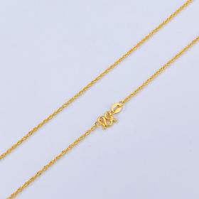 【限时克减150元】足金999 (足金999字印)5G黄金绞丝链项链(5GXL00070)（预售产品下单后不退款不退货不换货不补差价）（预售产品下单后不退款不退货不换货不补差价）