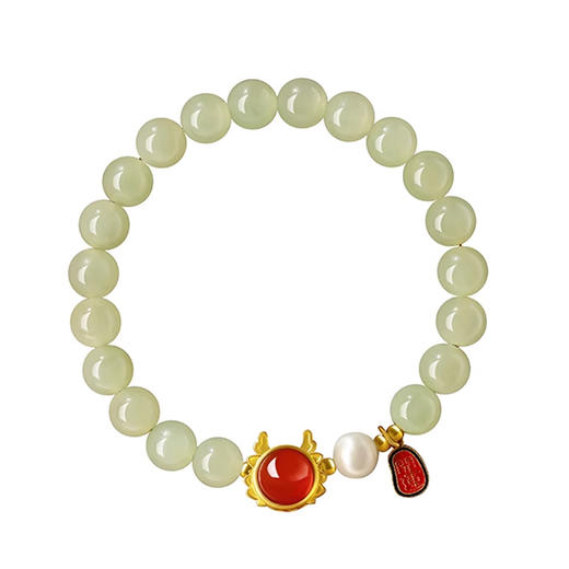 和田玉祥龙手串8mm 质地细腻 温润饱满 商品图4