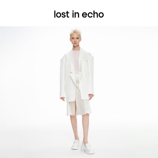 [捡漏价]lost in echo2024春季新款设计师品牌圆头厚底水流纹理粗跟单鞋女 商品图1