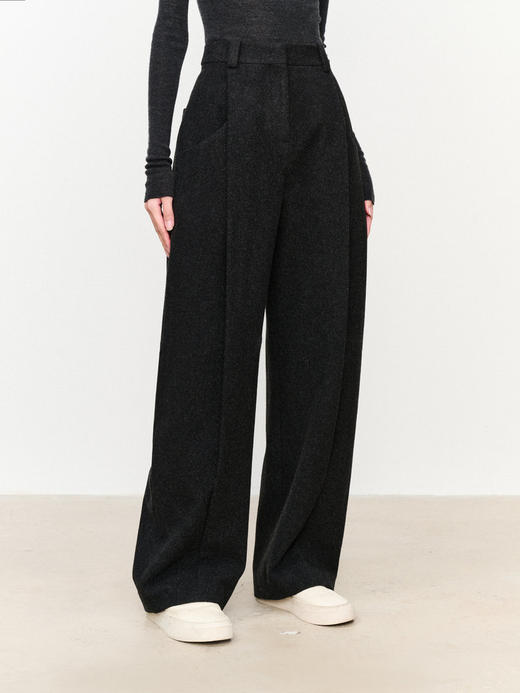 【高品质私服】【t*erow奢牌加厚全羊毛百搭直筒裤】周二（10.14）上午10点开始 轻松潇洒造型，360°藏肉显瘦显腿长，百搭不挑人【无标出货 介意慎拍】 商品图3