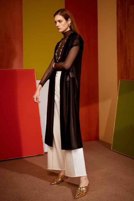 SAFICOO【初醒】系列 时尚摩登 高开叉加长版型拼接马甲 商品图1