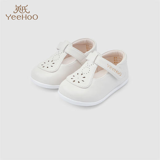 英氏儿童鞋女宝宝休闲皮鞋春夏外出牛皮鞋百搭皮鞋YFXHJ2Q008A 商品图0