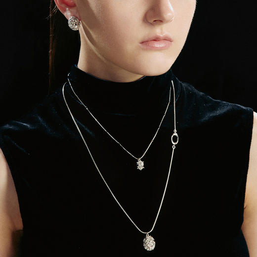 ATELIERSÓ 24SS KARAT 系列-鸽子蛋六爪吊坠项链 商品图2