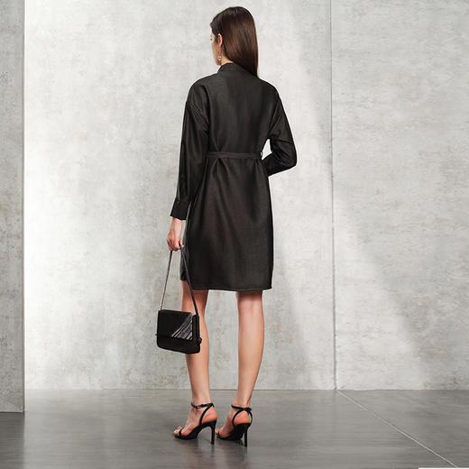 TANGY Collection天意精品2024春季新品小翻领气质修身莨绸香云纱外套 L231022 商品图2