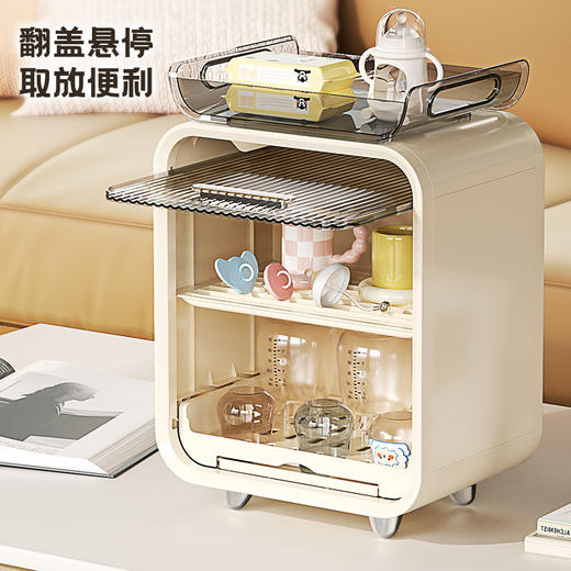 婴儿辅食工具奶瓶收纳架餐桌放置沥水架杯子置物架碗筷宝宝餐具柜 商品图1