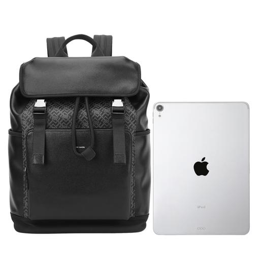 皮尔卡丹男士双肩包商务电脑背包真皮大容量男款时尚牛皮男士书包 商品图1