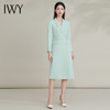 IWY/蓝绿色高端连衣裙女新款新中式国风西装裙气质通勤职业装FYQ208 商品缩略图0
