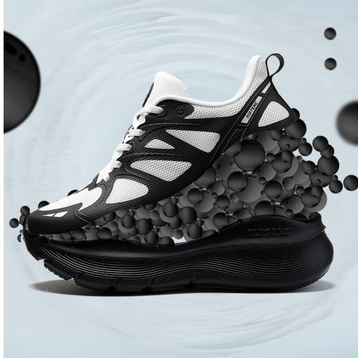 8013【减震护膝】辉腾加厚网面跑鞋舒适回弹减震防滑耐磨减震跑步鞋 商品图3