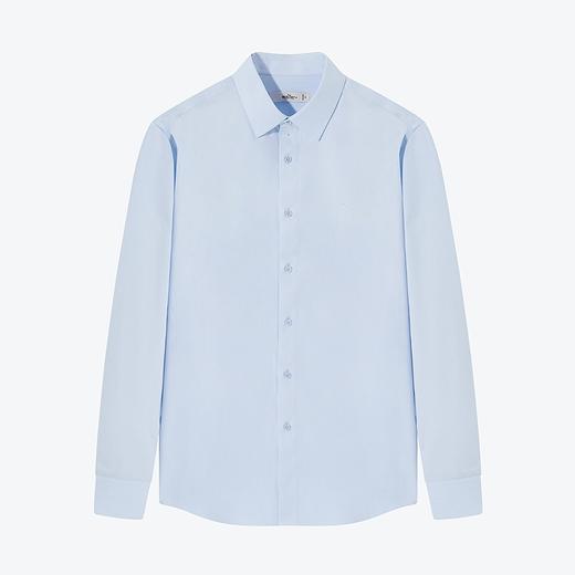 柒牌男装长袖衬衫男2024春季新款商务休闲正装人字纹男士翻领衬衣	126A70420 商品图4