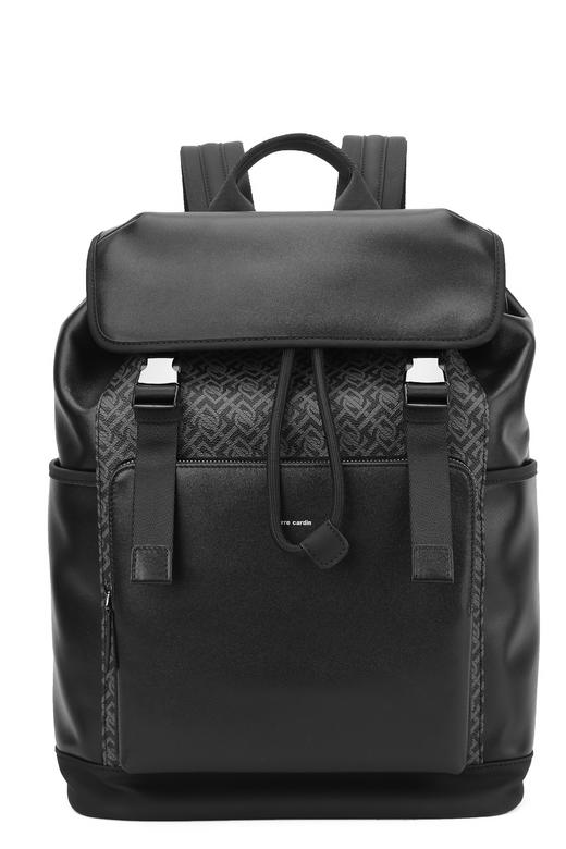 皮尔卡丹男士双肩包商务电脑背包真皮大容量男款时尚牛皮男士书包 商品图0