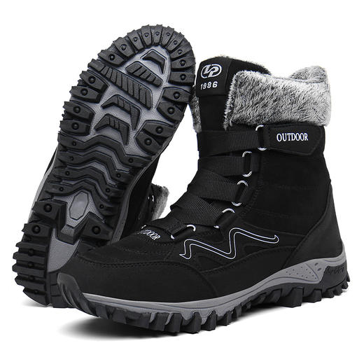 户外运动-冬季男女加绒滑雪徒步雪地靴 商品图4