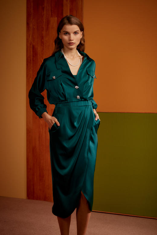 SAFICOO【焕变】系列 优雅气质上松下紧假两件式连衣裙 商品图2