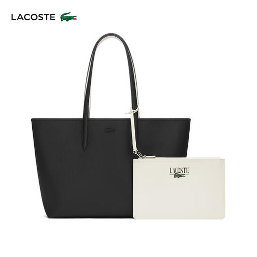 【海南专供价】Lacoste法国鳄鱼女包新款经典大容量双面托特包NF4541AS 商品图1