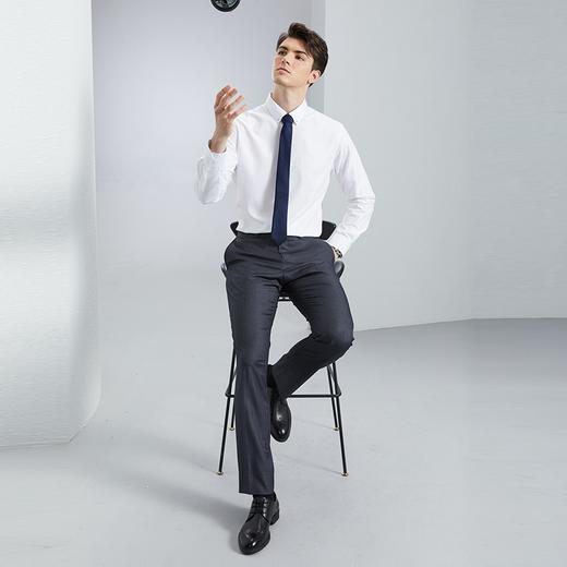 【含竹纤维】柒牌男士长袖衬衫2024春季新款商务职场正装翻领衬衣	126A70770 商品图3
