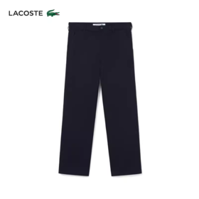 Lacoste法国鳄鱼男装新款直筒裤时尚纯色商务长裤HH2203-10
