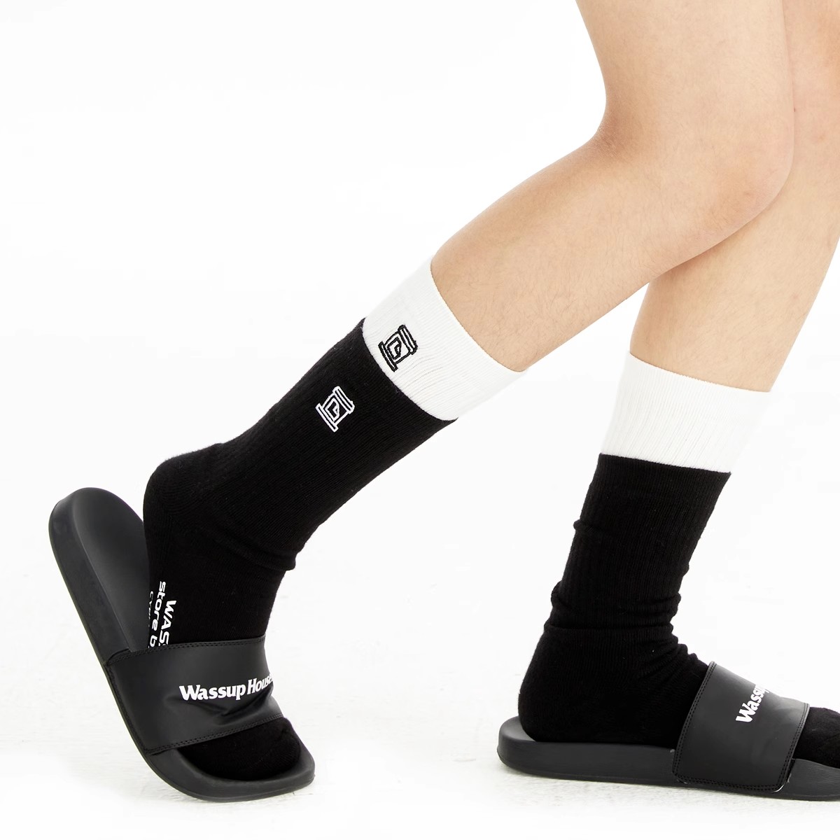 WassupHouse大玩咖基础长筒毛巾底棉袜