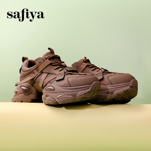 Safiya/索菲娅2025春季 潮流街头透气网面减震增高运动老爹鞋SFD1112461 商品图4