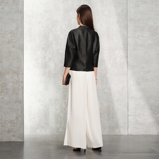 TANGY Collection天意精品2024春新品中国风气优雅大气莨绸香云纱上衣衬衫 L241000 商品图2