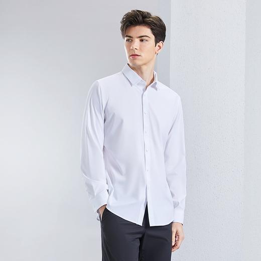 【三防易打理】柒牌方领长袖衬衫男春季新款含莫代尔商务休闲衬衣	126A70840 商品图1