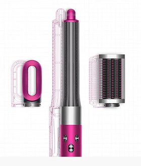 戴森（DYSON）HS05新一代多功能造型器旗舰套装自动卷发棒 长发版  紫红镍色 入门款
