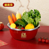 【国潮五福！聚宝盆】可放微波炉，沥碗、盛汤、盛水果、盛蔬菜！2025蛇年多用盆家用不锈钢盆 商品缩略图3