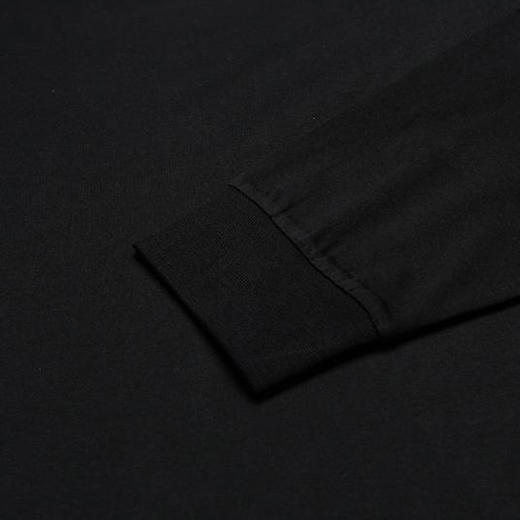 BURBERRY 巴宝莉 女士棉质TB专属标识印花圆领长袖T恤 黑色 8024342 A1189 商品图3