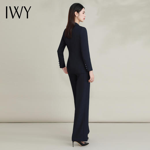 IWY/新中式藏青色西装套装女新款国风职业装高端西服外套FYCP075 商品图4