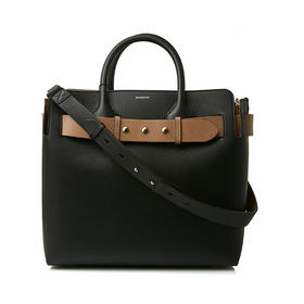 BURBERRY 巴宝莉 女士皮革字母徽标提挎包 黑色 8009561 A1189