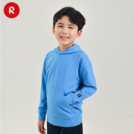 reima男女儿连帽卫衣中童2024春季新款防晒速干针织套头上衣 商品图4