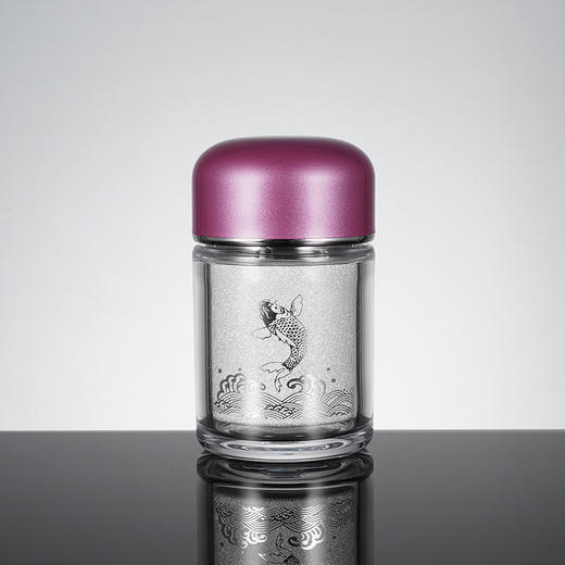 子佩集S999银【秀雅】杯摆件【DLBJB031】纯银内胆-粉色泡茶杯2401 商品图2