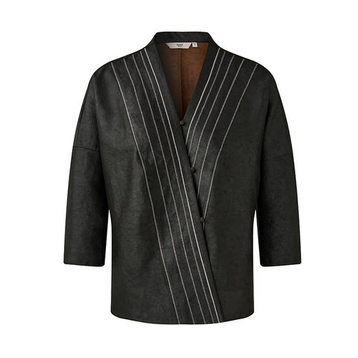 TANGY Collection天意精品2024春新品中国风气优雅大气莨绸香云纱上衣衬衫 L241000 商品图4