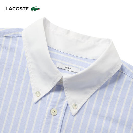 Lacoste法国鳄鱼男装新款时尚休闲简约条纹长袖衬衫CH2270-10 商品图2