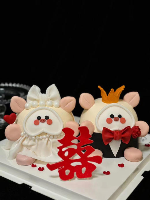 小动物喜订婚蛋糕（提前一天预定） 商品图1