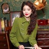 2025早春新款【复古盘扣 polo领长袖衬衫女】春装 气质百搭 女士衬衣上衣 商品缩略图1