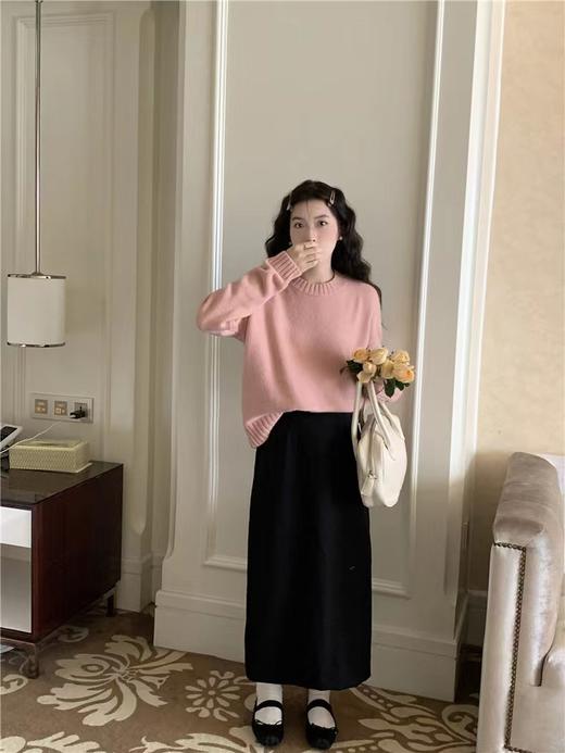 A7125      简约纯色气质休闲减龄百搭软糯毛衣外套（特价不退换） 商品图0