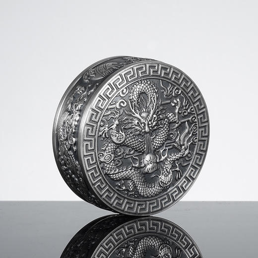 子佩集S999银九龙杯摆件【BXYL0050160】纯银内胆-仿古泡茶杯2401 商品图3