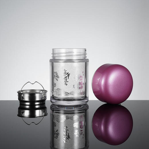 子佩集S999银【秀雅】杯摆件【DLBJB031】纯银内胆-粉色泡茶杯2401 商品图3