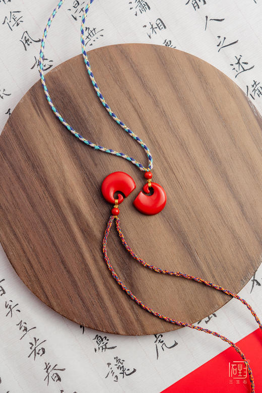 三生石“朱”事顺意  吉“象”一生项链 商品图2
